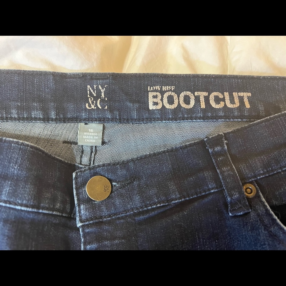 New York & Company Low Rise, Boot Cut Jeans